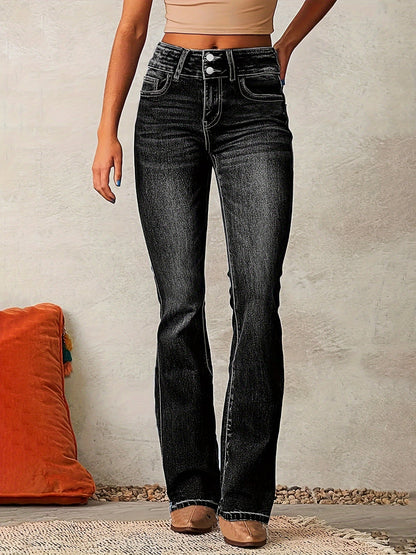 Pure Vesta | High-waisted jeans with flared legs