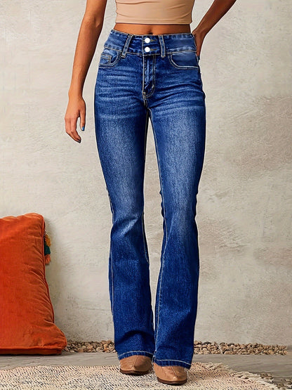 Pure Vesta | High-waisted jeans with flared legs